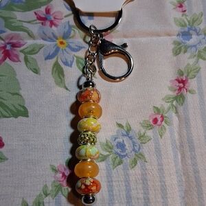 Colorful Beaded Keychain